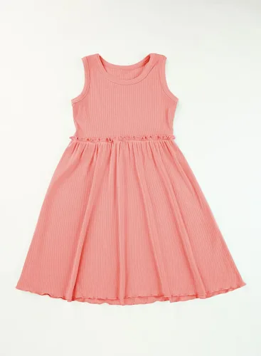 Vista 3 de blibean Vestido de verano sin mangas para niñas, trajes cómodos talla 4-13 años