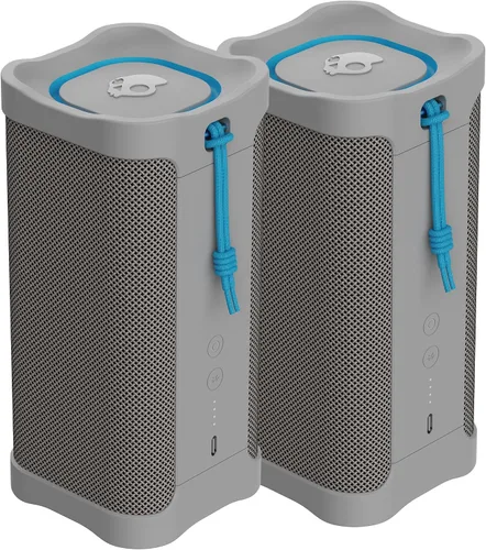 Vista 11 de Lifeworks Skullcandy Terrain XL - Altavoz Bluetooth inalámbrico IPX7 impermeable, batería de 18 horas, muñequera de nailon, estéreo inalámbrico