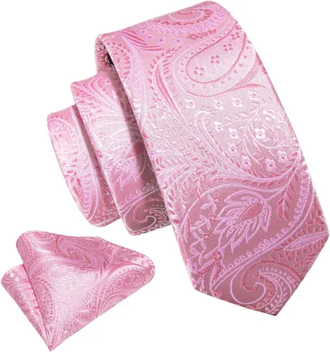 Vista 152 de Barry.Wang Corbata de niño regular seda tejida rayas sólido lazo bolsillo cuadrado