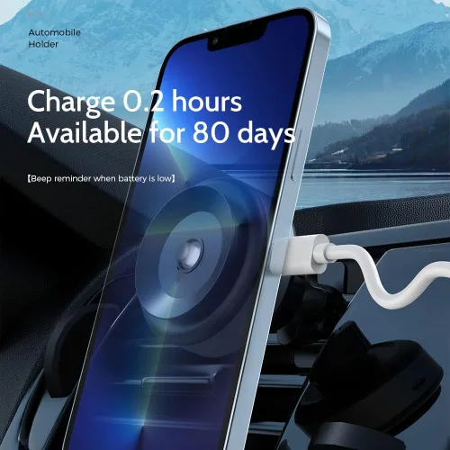 Vista 4 de Soporte universal increíblemente fuerte para teléfono celular y tableta de ventilación de aire con tecnología de succión inteligente