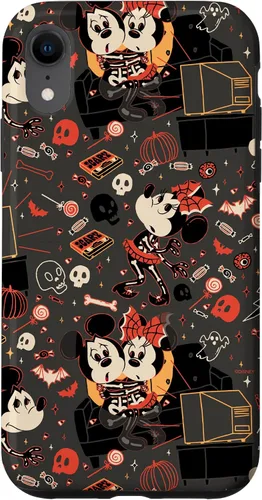 Vista 24 de iPhone 16 Disney Mickey Mouse & Minnie Mouse Scary Sweet Halloween Case