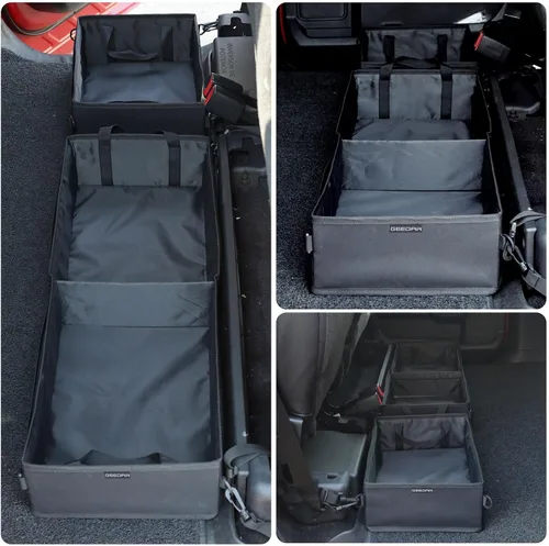 Vista 3 de GEEDAR Caja Organizadora de Herramientas para Asiento Bajo de Camioneta, Organizador de Almacenamiento Bajo Asiento para Ford F150 F250 F350, Chevy