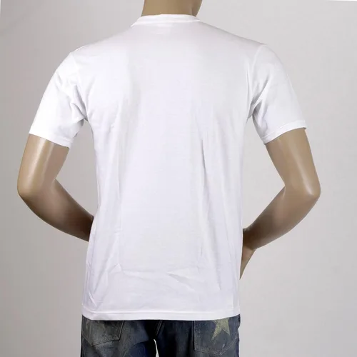 Vista 5 de Whitesville by Sugar Cane - Camiseta blanca con cuello redondo WV73544 CANE2827, Blanco