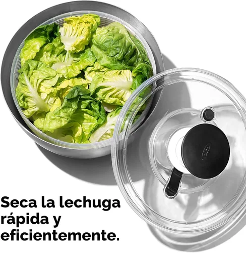 Vista 3 de OXO Steel - Centrifugador de ensalada