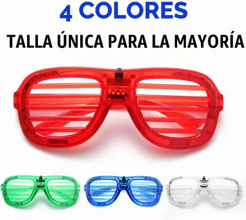 Vista 4 de M.best 4 Pack LED Glasses 4 Colors Light Up Glasses Glow In The Dark Party Supplies Favor for Kids Adult Birthday,Raves,Halloween,Christmas, New Year