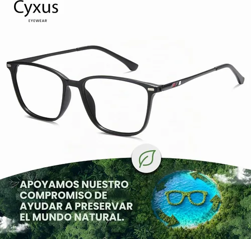 Vista 6 de Cyxus Lentes de bloqueo de luz azul para mujeres y hombres, para 00-negro-8208t02US