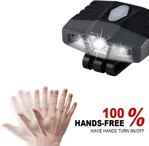 Vista 7 de LHOTSE Mini Luz LED Ultra Brillante con Clip de Manos Libres para Gorra - Linterna de Sombrero Recargable Impermeable Luz Portátil Lámpara de Cabeza