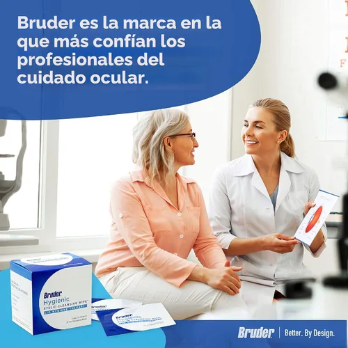 Vista 5 de Bruder Toallitas higiénicas de limpieza de párpados Toallitas exfoliantes sin enjuague que eliminan el exceso de aceite y desechos de párpados