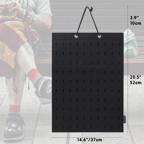 Vista 2 de Organizador de dijes para zapatos, soporte colgante con 100 agujeros para Crocs Charms, exhibición montada en la pared, capacidad para hasta 100