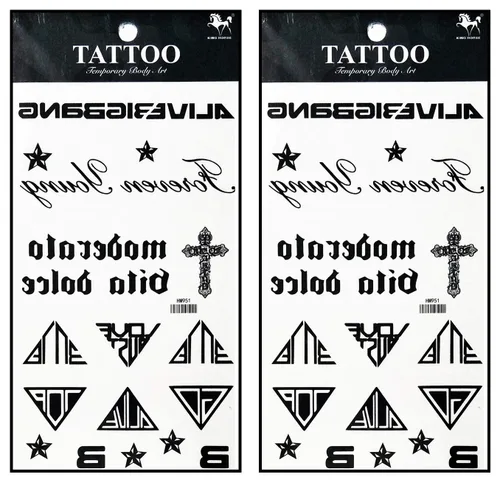 Vista 11 de Tatuajes 2 hojas de tatuaje temporal 3D paraguas de sol nubes de lluvia para mujeres hombres espalda baja hombro cuello brazo tatuaje etiqueta