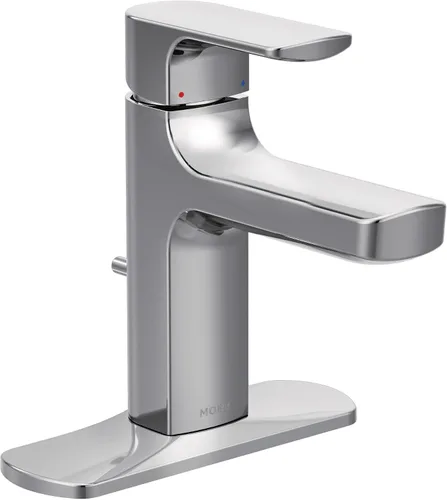 Vista 13 de Moen Rizon 6900 - Grifo de baño moderno cromado con una manija con montaje de drenaje, 6900