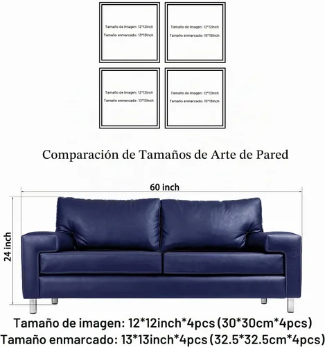 Vista 4 de Wieco Art Arte de pared enmarcado, arquitecturas modernas, 4 paneles, impresiones en lienzo giclée, edificios de Europa, lienzo de paisaje blanco