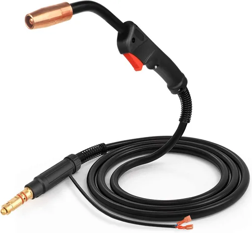 Vista 2 de Zinger MIG - Antorcha de pistola de soldadura 100Amp 10 pies de repuesto para Lincoln Magnum 100L K530-5 con 10 puntas de contacto de soldadura Mig