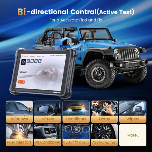 Vista 3 de THINKCAR THINKSCAN 689 OBD2 escáner, herramienta de escaneo bidireccional con 34+ restablecimiento, más de 3000 pruebas activas, codificación ECU