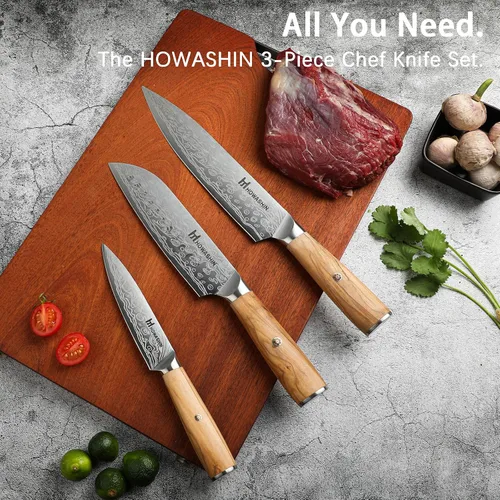 Vista 60 de Cuchillo de chef de 6 pulgadas, cuchillos de cocina, deshuesado de acero inoxidable alemán de alto carbono, cuchillo profesional para carne, aves