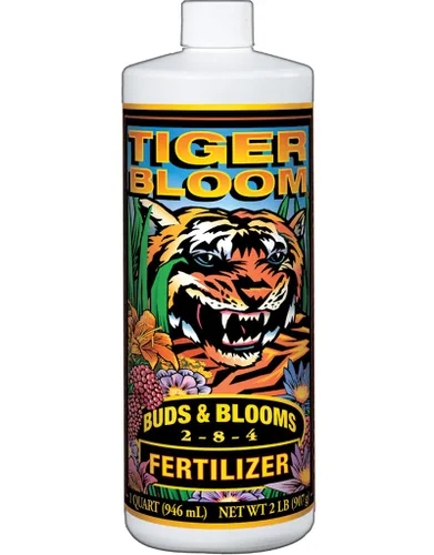 Vista 4 de Fox Farm Fertilizer Soil Trio Liquid Nutrient Tiger Bloom, Grow Big, Big Bloom Quart Bottles + Twin Canaries Chart (Pack of 3-32 oz Bottles)