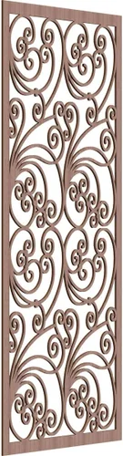 Vista 82 de 9 3/8"W x 24 3/8"H x 1/4"T Marilla Decorativos Paneles de Pared de Madera Calado, Abedul