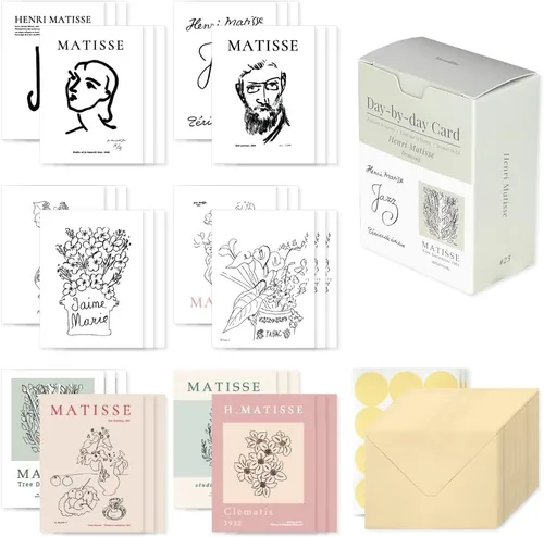Vista 13 de Monolike Tarjeta Día a Día, 101 Seúl Doce Meses - Mezcla de 48 Mini Tarjetas Individuales, 24 sobres Paquete