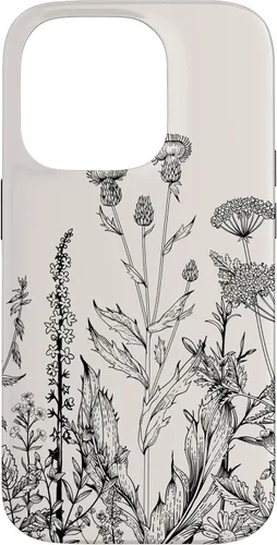 Vista 17 de iPhone 16 Cute Wildflowers Pattern Design Floral Case