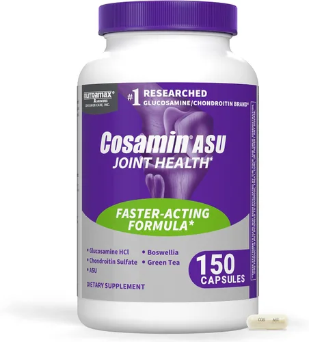 Vista 9 de Suplemento para la salud articular Cosamin Nutramax Laboratories ASU con glucosamina, condroitina y ASU para hombres y mujeres adultos, suplemento