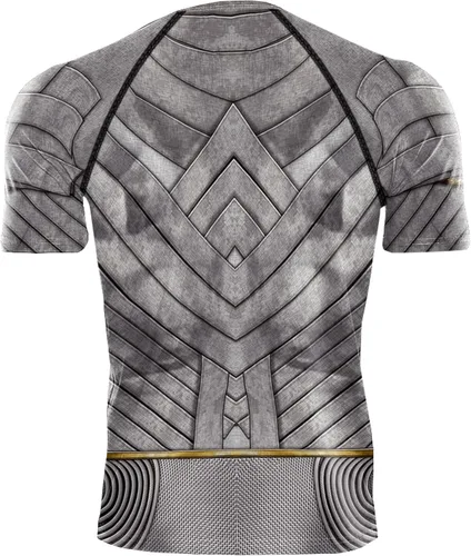 Vista 3 de Dimplier Camisetas deportivas de compresión para hombre, de manga corta, para entrenamiento atlético