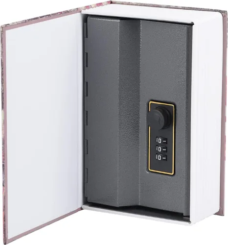 Vista 2 de Sonew Caja de libro secreta - Caja de efectivo oculta con bloqueo de contraseña, caja portátil para almacenar dinero, joyas, libro y pasaporte. ()