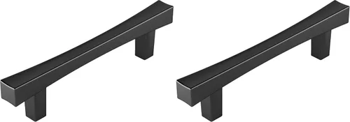 Vista 9 de Richelieu Hardware BP722796900 Westmount Collection - Tirador rectangular de transición de centro a centro, color negro mate, para cocina, baño