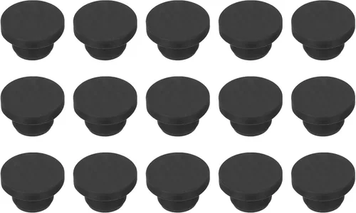 Vista 75 de MECCANIXITY - Tapones de silicona en forma de T (26mm, 1 pulgada de diámetro), color negro
