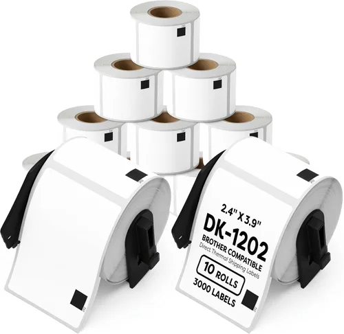 Vista 14 de Repuesto para Brother DK-1221 (12 rollos, 12000 en total) cuadrado de 0.9