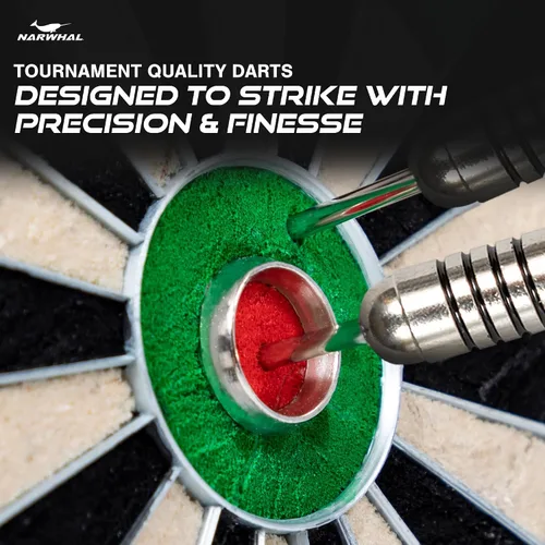 Vista 6 de Narwhal Tournament 22g Steel Tip Darts - 3 Pack 5.5 in. Darts with Metal Tip and Storage Case