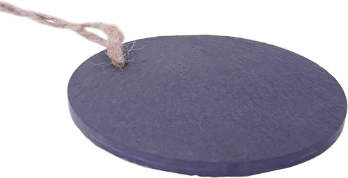Vista 4 de Árbol de Navidad de pizarra de 3.125 pulgadas colgante hecho a mano, adorno personalizado, portero de fútbol, grabado con láser