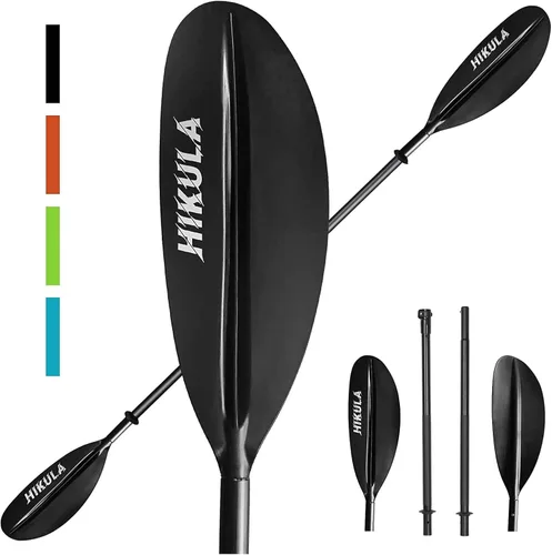 Vista 14 de Kayak Paddle 4 Pieces Aluminum Shaft and PP Blade Floating 86.6in/220cm, 90.5inch/230cm Lightweight Oars