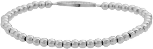 Vista 4 de Edforce de acero inoxidable pulsera elástica con cuentas de ojo malvado para mujer con circonita cúbica CZ