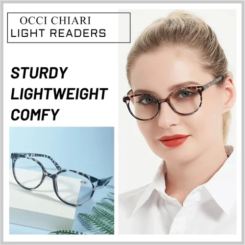 Vista 2 de OCCI CHIARI Gafas de lectura para mujeres pequeñas, cómodas y elegantes