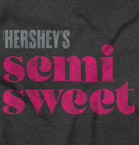 Vista 2 de Hershey's Semi Sweet Candy Vintage Womens Two Tone Raglan T-Shirt