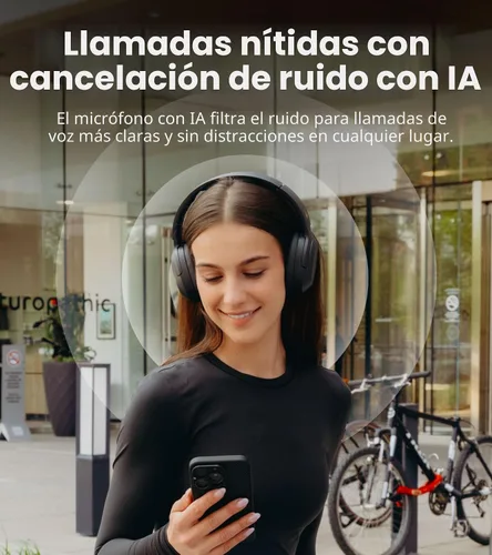 Vista 6 de Edifier W820NB Plus Gen 2 Auriculares inalámbricos sobre la oreja con cancelación de ruido, -49 dB ANC, audio LDAC de alta resolución, 88H