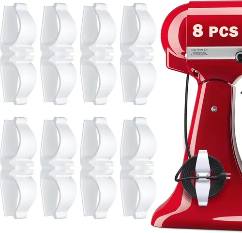 Vista 12 de Lancord Organizador de Cables para Electrodomésticos, Paquete de 8 Organizadores de Cables de Electrodomésticos de Cocina Mejorados Adhesivos