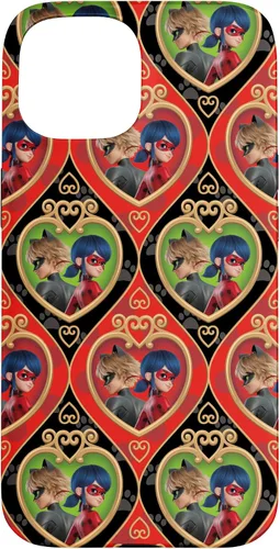 Vista 6 de Funda roja y verde para iPhone SE (2020) / 7 / 8 Miraculous Ladybug and Cat Noir The Movie