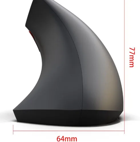 Vista 3 de Ratón inalámbrico recargable para juegos para computadora portátil vertical ergonómico USB Gamer Mause para teclas de ratones Bluetooth