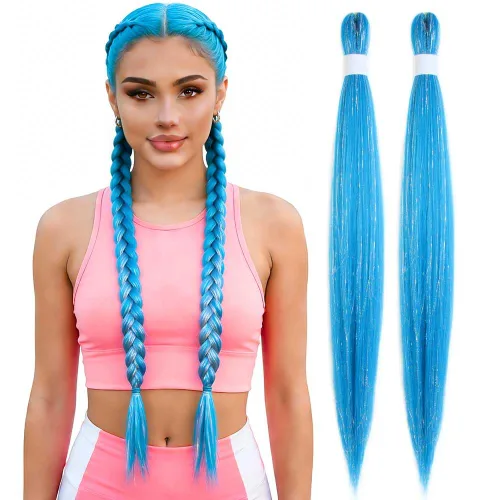 Vista 77 de Cabello trenzado burdeos, 10 pulgadas, 4 paquetes Cabello preestirado, trenzas de ganchillo cortas y rectas, textura Yaki, fibra sintética