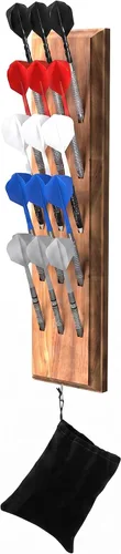 Vista 10 de Viper Soporte de dardos montado en la pared/exhibidor de caddy, capacidad para 12 dardos de acero y punta suave