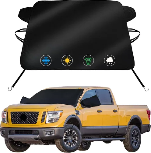 Vista 90 de Cubierta de nieve para parabrisas para Toyota Sequoia 2023-2025 2026/Toyota Tundra 2022-2025 2026 Limited SR5 Platinum TRD Pro Pickup Cubierta