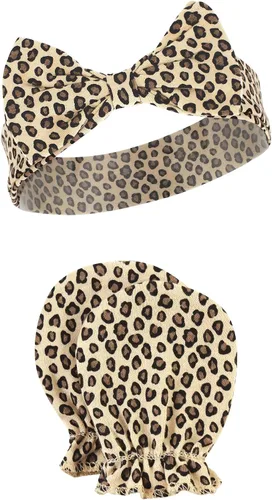 Vista 151 de Hudson Baby Conjunto de diadema de algodón y manoplas para rascar para bebé