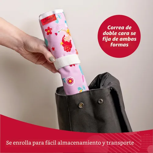 Vista 6 de Lusso Gear Funda de mesa con bandeja de avión – Organiza los artículos esenciales de viaje para niños – Bolsillos de aperitivos y juguetes