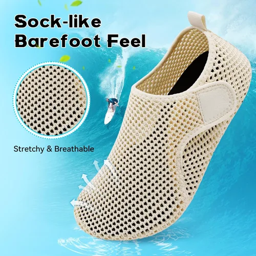 Vista 3 de Scurtain Zapatos de agua descalzos para mujeres y hombres, calcetines acuáticos de secado rápido para la playa, sandalias de verano