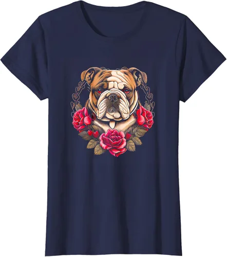 Vista 10 de Día de San Valentín - Camiseta de San Valentín Bulldog Inglés, Negro
