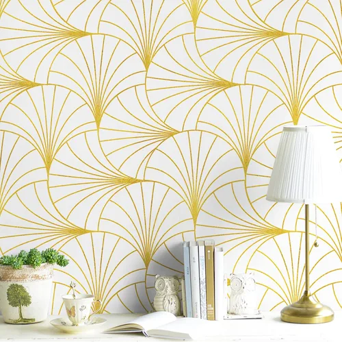 Vista 8 de Safiyya Papel tapiz de despegar y pegar en blanco y negro, papel de contacto geométrico, papel de pared moderno, autoadhesivo, extraíble