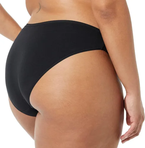 Vista 3 de Tienda Essentials Ropa interior de bikini de algodón y encaje para mujer, paquete de 4