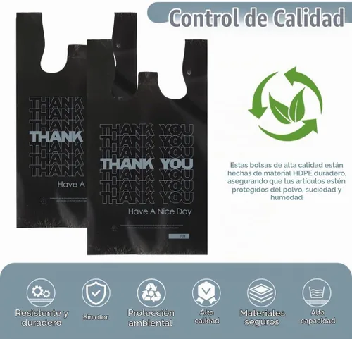 Vista 7 de ROYALNA - 200 bolsas de plástico reutilizables y desechables para restaurantes, tiendas de conveniencia, alimentos, supermercados