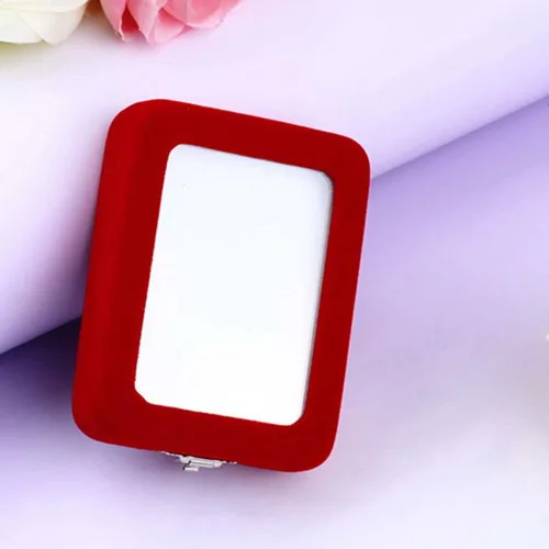 Vista 6 de Caja de joyería de smallwoodi, joyero, caja de regalo de terciopelo rojo, caja de joyería, soporte para anillo, pulsera, pendientes, caja de regalo